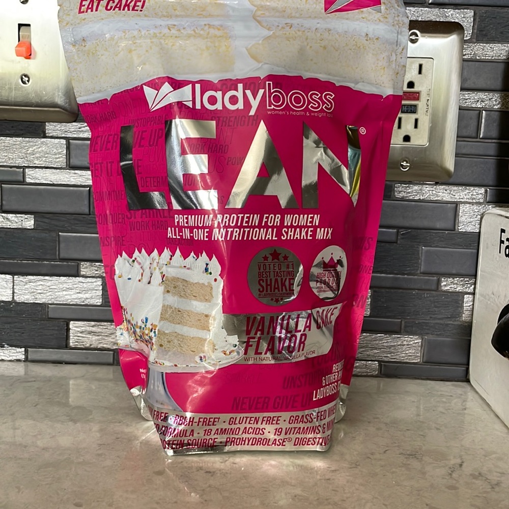 Unopened bag of Lady Boss Lean Vanilla Cake Flavor, Exp: 02/2023
